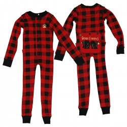 Lazyone - Children's Bear cheeks onesie pyjamas