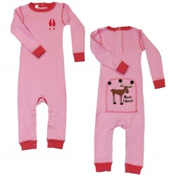 Lazy One Fleece Footed Pajamas Don't Moose With Me Kids Youth