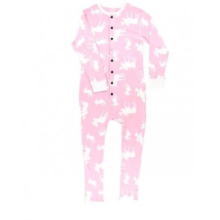 Lazyone - Adult's Pink classic moose onesie pyjamas - Women's Onesi