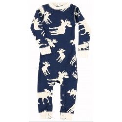 Lazyone - Pyjama une pièce Blue classic moose bébé et nourrisson