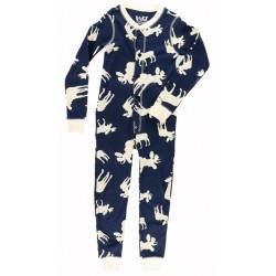 Lazyone - Pyjama une pièce Blue classic Moose enfant