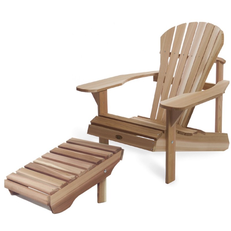 muskoka chair with footrest